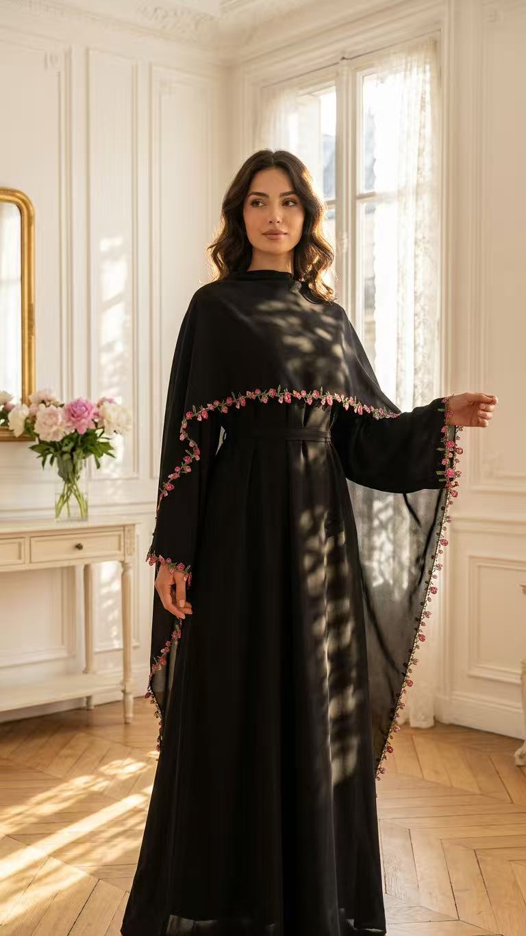 ชุดอาบายะปักลายหรูหรา พร้อมฮิญ - Embroidery Kebaya บทวิจารณ์และราคา