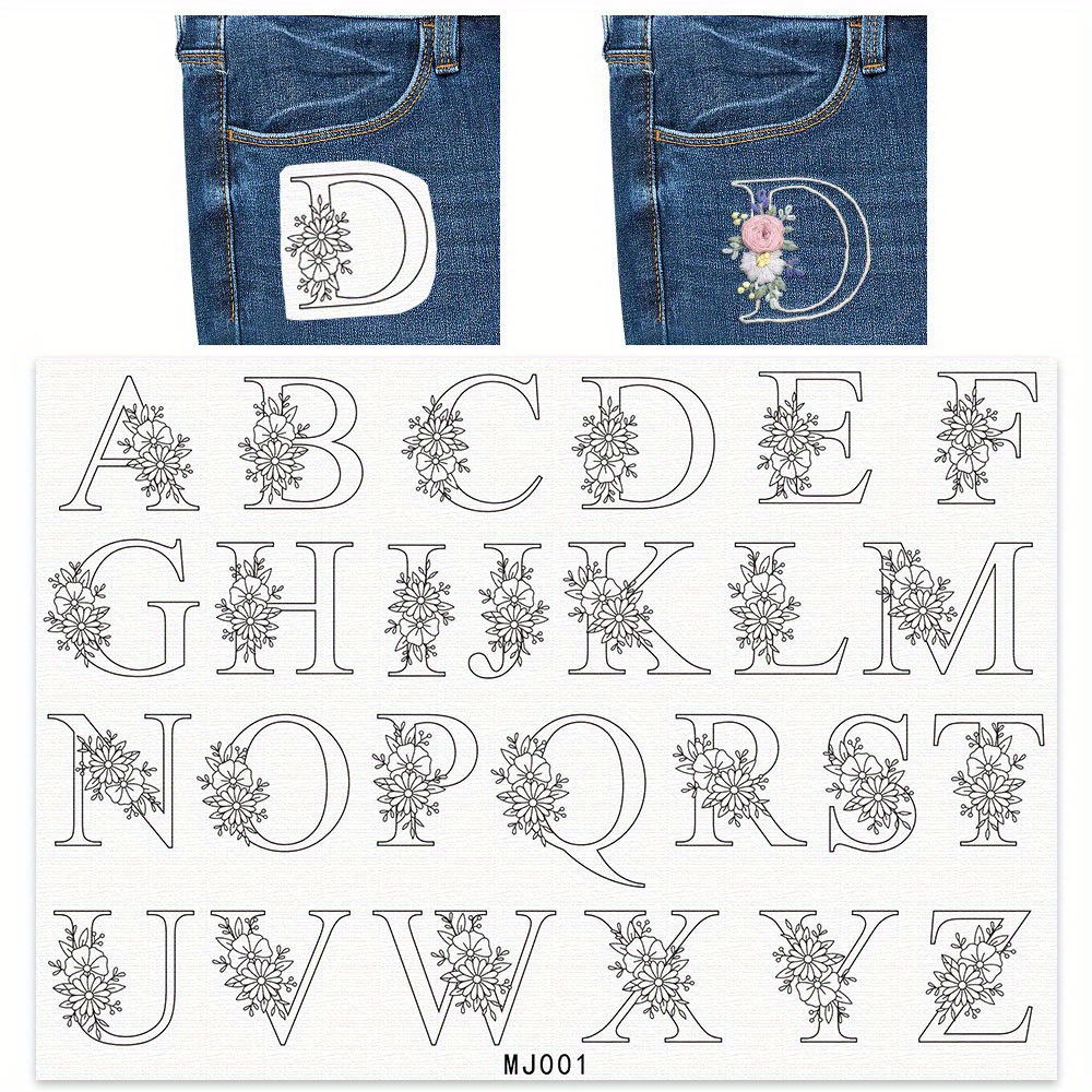 แผ่นรองปักลาย 1 ชิ้น ลายตัวอัก - Embroidery Meaning บทวิจารณ์และราคา