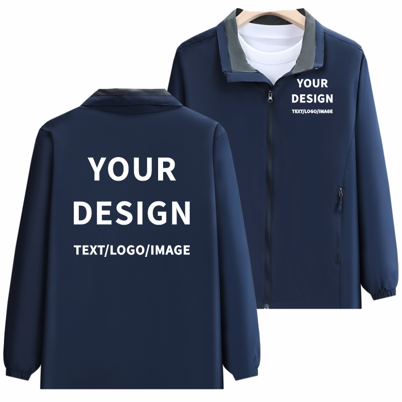 แฟชั่นเสื้อแจ็คเก็ตสีทึบออกแบบ - Embroidery Design Logo บทวิจารณ์และราคา