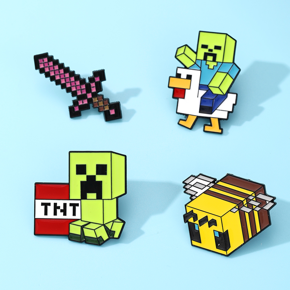 เข็มกลัดเคลือบลายไก่ซอมบี้น่าร - Embroidery Reddit บทวิจารณ์และราคา
