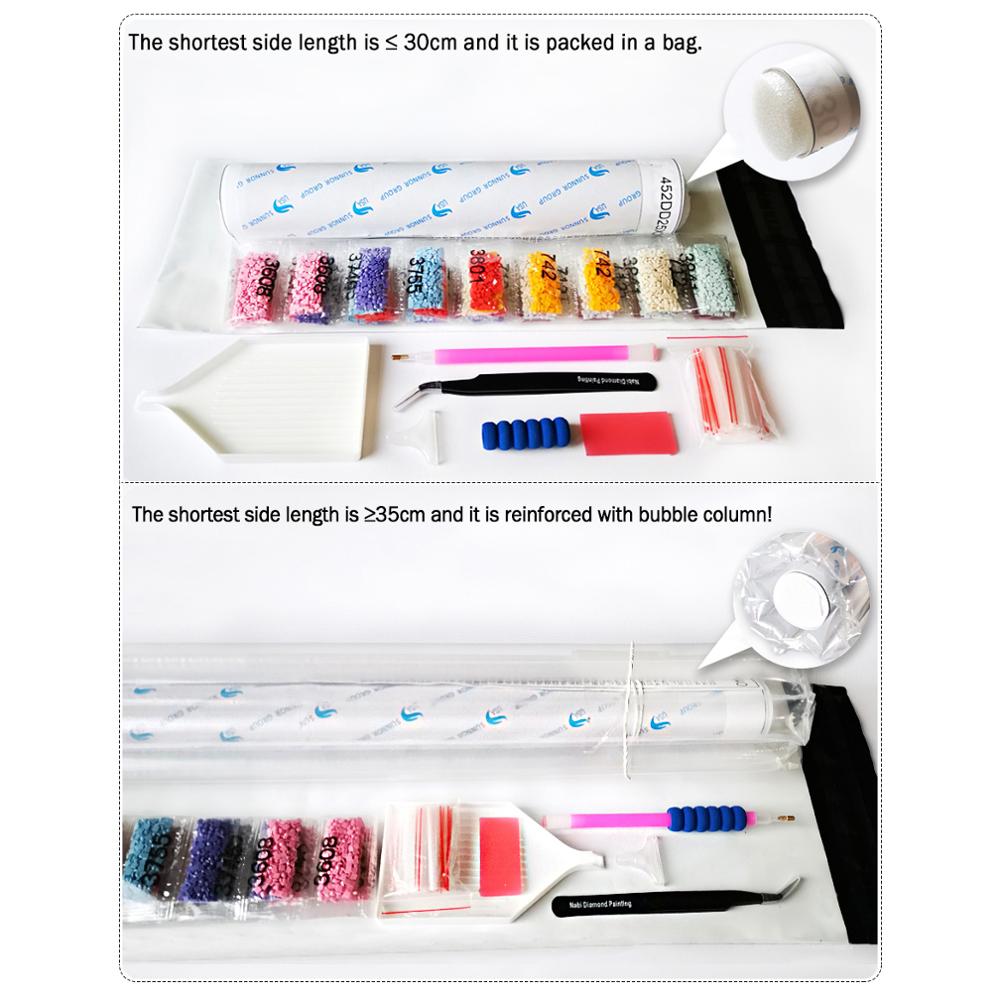 ชุดภาพวาดเพชรแบบไร้กรอบ 1 ชิ้น - Embroidery Garments บทวิจารณ์และราคา