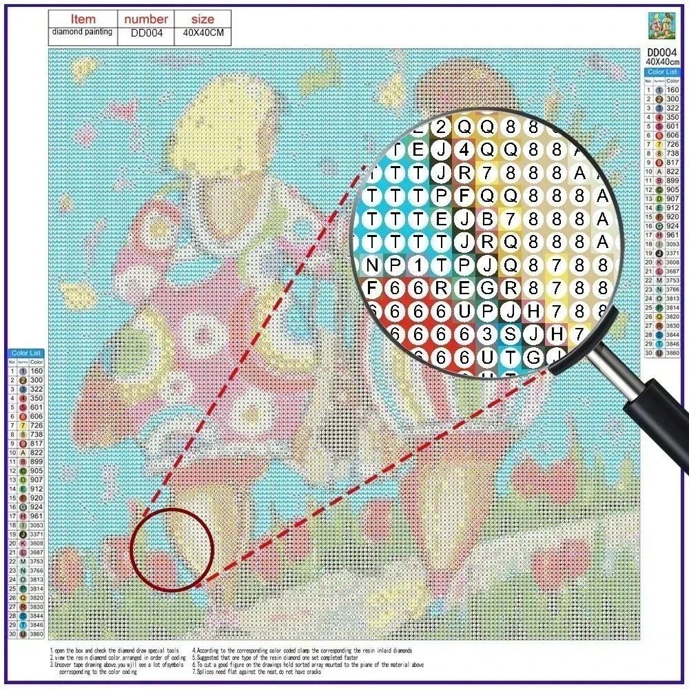ภาพวาดเพชร 5 มิติ แบบไร้กรอบ 1 - Embroidery Garments บทวิจารณ์และราคา