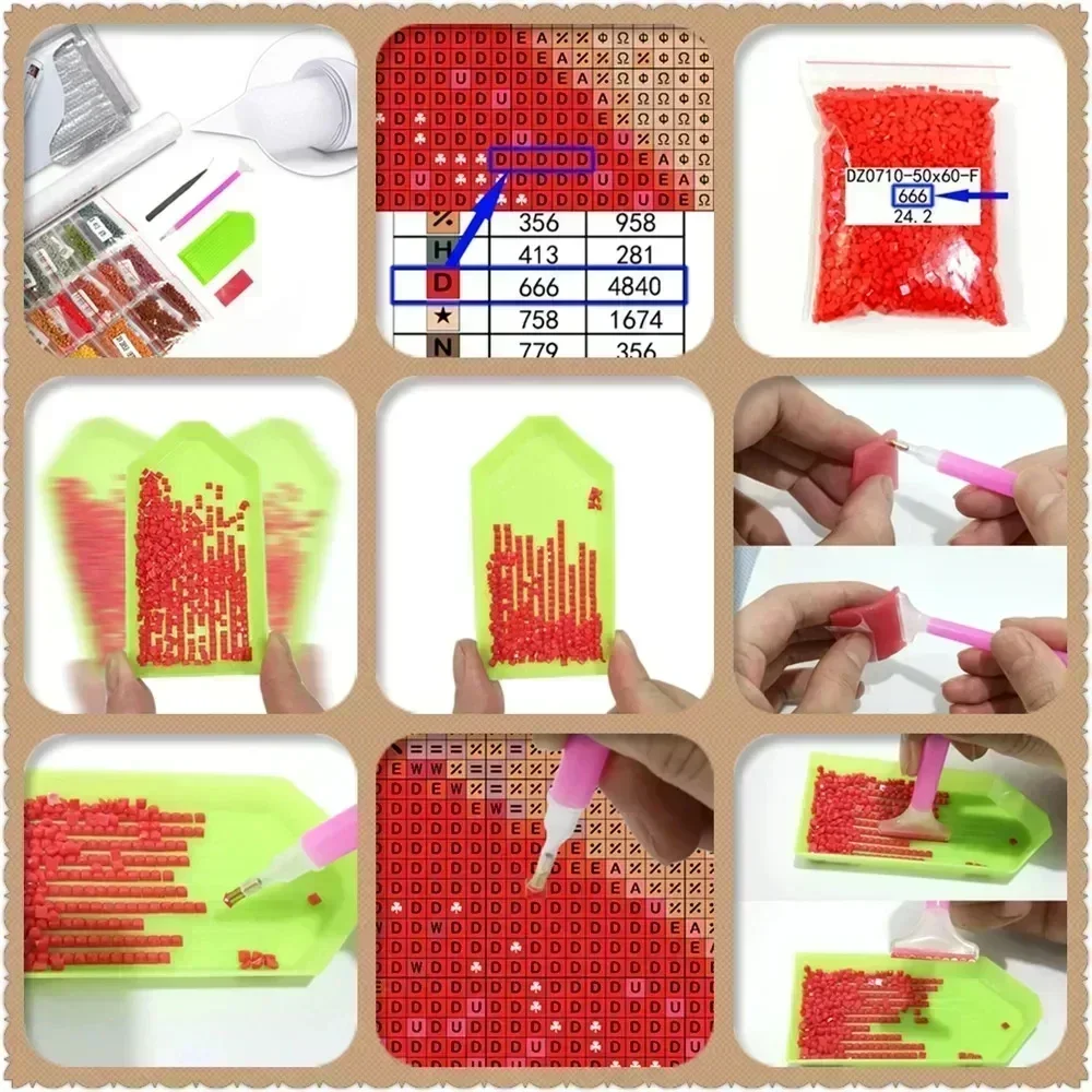 ภาพวาดเพชร 5 มิติ แบบไร้กรอบ 1 - Embroidery Garments บทวิจารณ์และราคา