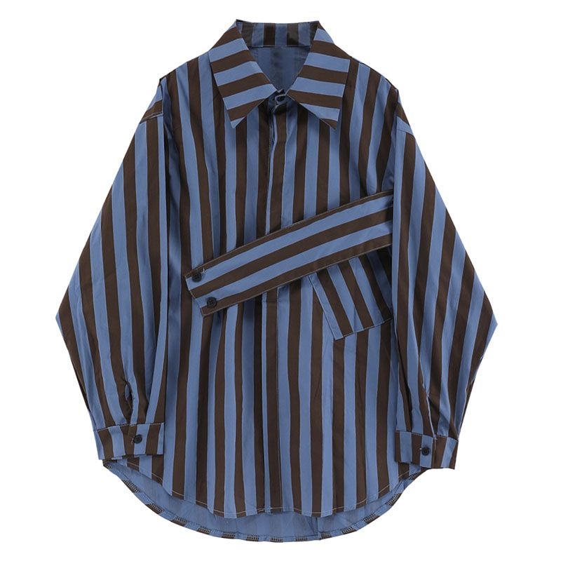 เสื้อเชิ้ตลายทางสไตล์เกาหลีแบบ - Embroidery Online บทวิจารณ์และราคา