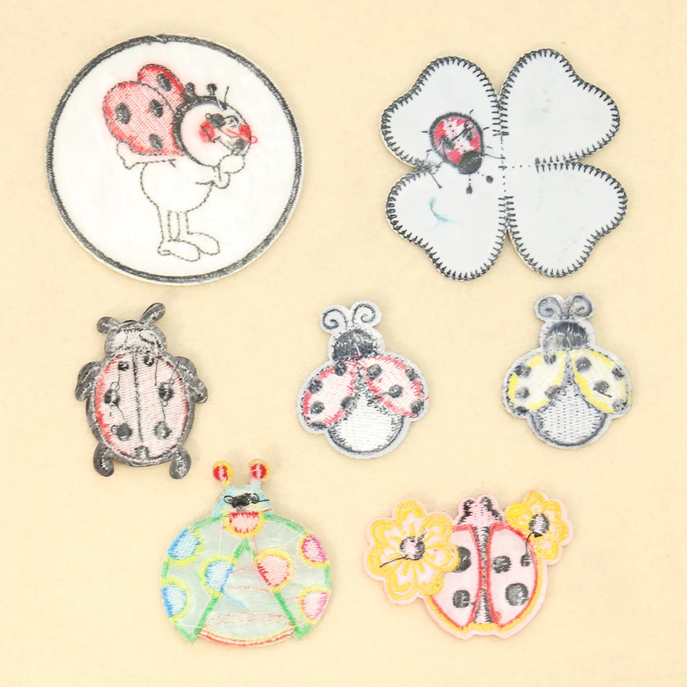 2ชิ้นการ์ตูนรูปเต่าทองสี่แฉกปั - Embroidery Lady Bug บทวิจารณ์และราคา