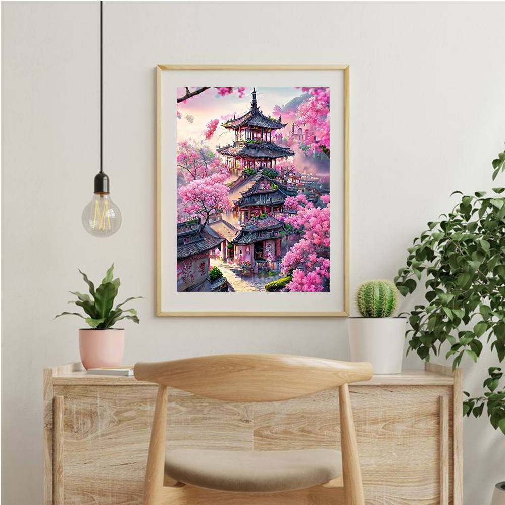 ชุดงานปักครอสติชภาพวาดทิวทัศน์ - Embroidery Garments บทวิจารณ์และราคา