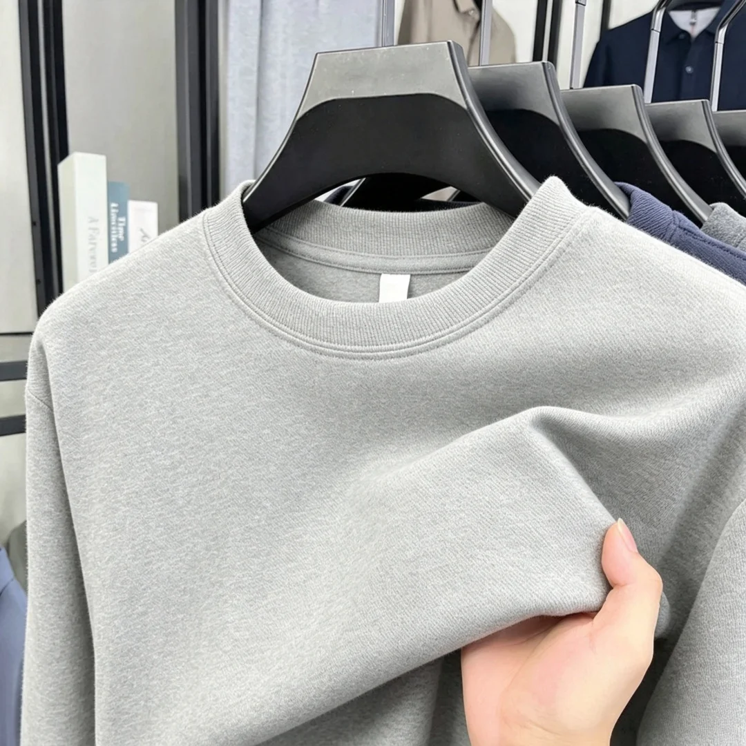 เสื้อยืดแขนยาวคอกลมผู้ชาย แบรน - Embroidery Cotton Shirt บทวิจารณ์และราคา